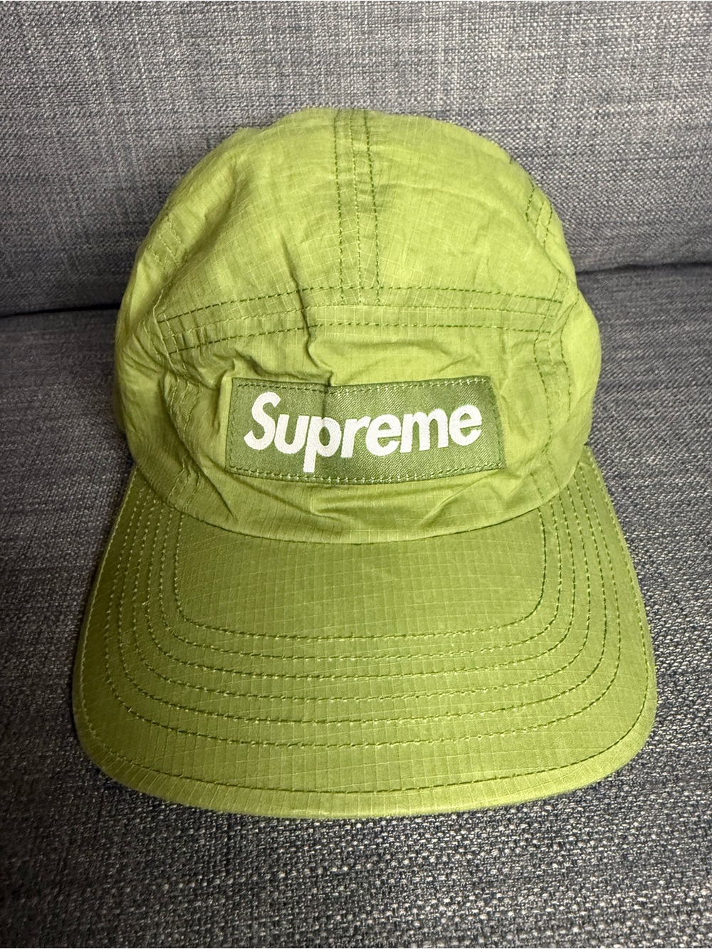 Supreme Ripstop Camp Cap in Olive